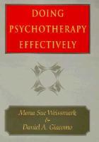 Doing psychotherapy effectively