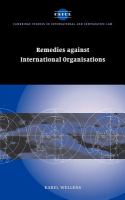 Remedies against international organisations /