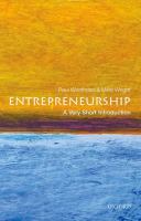 Entrepreneurship : a very short introduction /