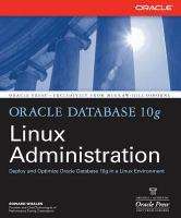 Oracle Database 10g Linux administration /