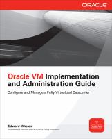 Oracle VM implementation and administration guide /