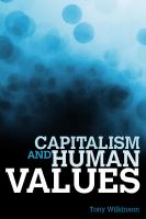 Capitalism and Human Values.