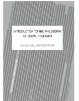 Introduction to the philosophy of social research /