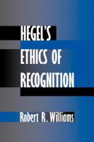 Hegel's ethics of recognition /