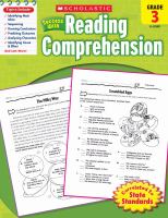 Success with reading comprehension.