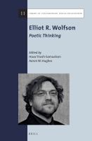 Elliot R. Wolfson : poetic thinking /