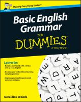 Basic English grammar for dummies /