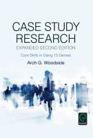 Case study research : core skills in using 15 genres /
