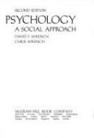 Psychology; a social approach