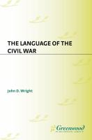 The language of the Civil War