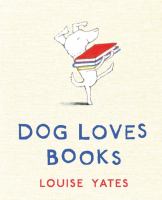 Dog loves books /