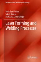 Laser forming and welding processes /