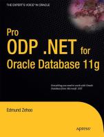 Pro ODP .NET for Oracle database 11g /