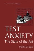 Test anxiety the state of the art /